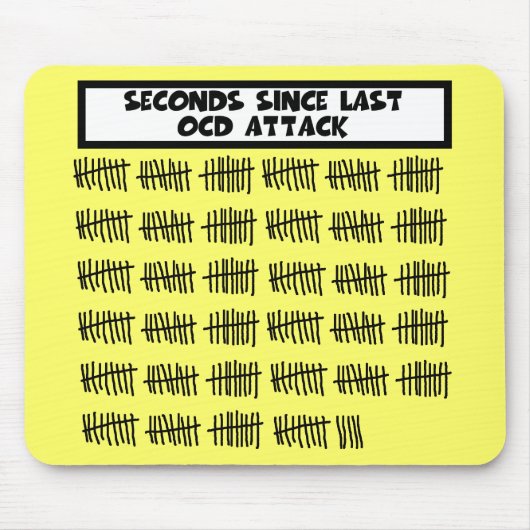 Tapis De Souris OCD drôle (Devant)
