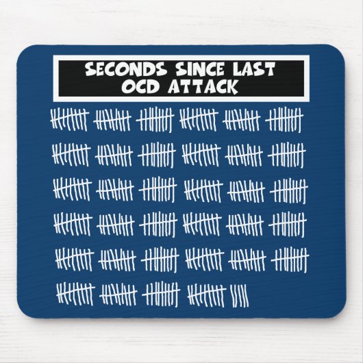 Tapis De Souris OCD drôle (Devant)