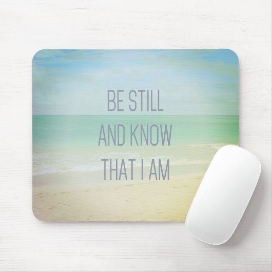 Tapis De Souris Ocean Be Still And Know That I Am Mousepad (Avec souris)