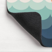Tapis De Souris Océan bleu intense au coucher du soleil (Coin)