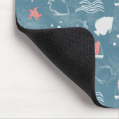 Tapis De Souris Océan Blue Marine Motif (Coin)