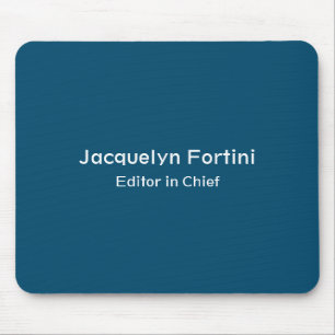 Tapis De Souris Ocean Blue Plain élégant moderne minimaliste Nom