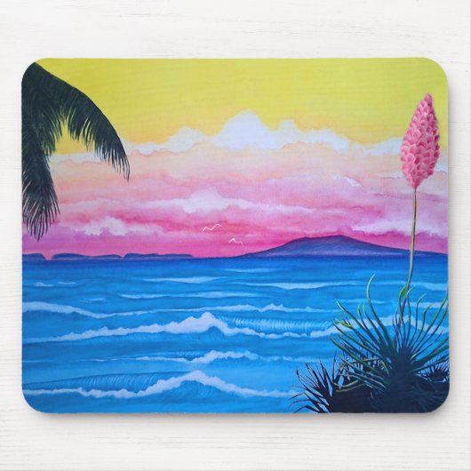 Tapis De Souris Océan du coucher du soleil (Devant)