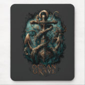 Tapis De Souris Ocean Grave Kraken Anchor Dark Fantasy (Devant)