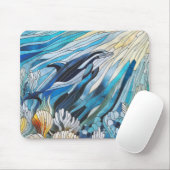 Tapis De Souris Ocean Life - Digital Art Mosaic (Avec souris)
