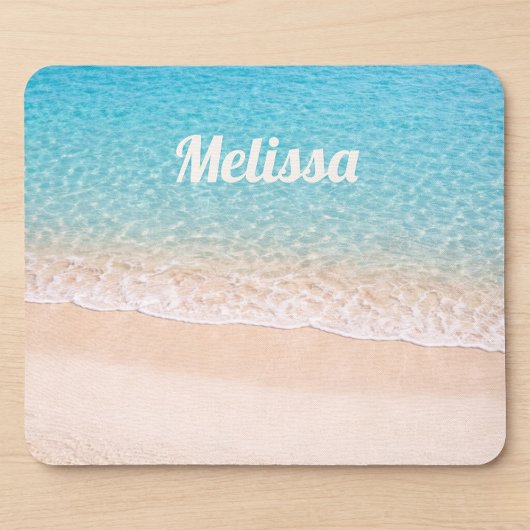 Tapis De Souris Ocean Shoreline Custom Name