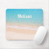 Tapis De Souris Ocean Shoreline Custom Name (Avec souris)