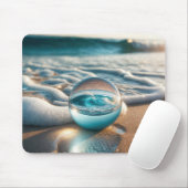 Tapis De Souris Ocean Wave dans un ballon de lentilles (Avec souris)