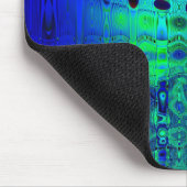 Tapis De Souris Ocean Waves Digital Abstrait (Coin)