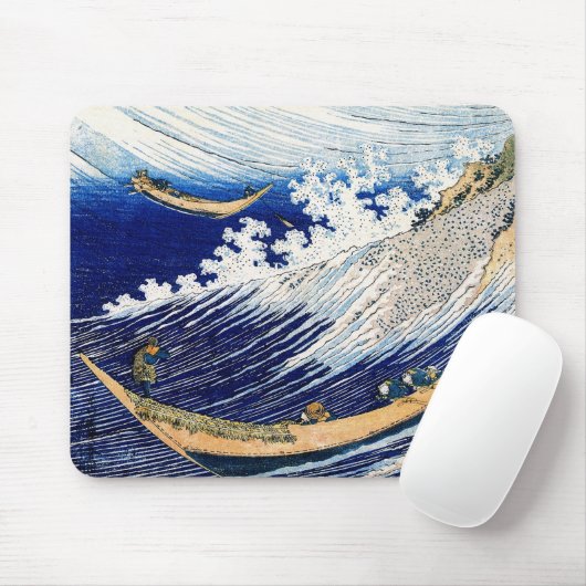 Tapis De Souris Ocean Waves Hokusai Art japonais (Avec souris)