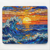Tapis De Souris Oceanic Coastal Ocean Waves Sunset   (Devant)