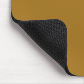 Tapis De Souris Ochre Gold Minimal Rétro Monogramme Initiale Perso (Coin)
