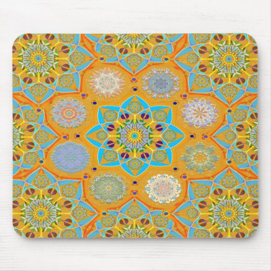 Tapis De Souris Octo brightener arabesque maure style tangerine (Devant)