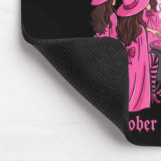 Tapis De Souris October We Wear Nk Witch Halloween Breast Cancer A (Coin)