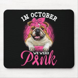 Tapis De Souris Octobre Nous Portons Pink Breast Cancer Anglais Bu