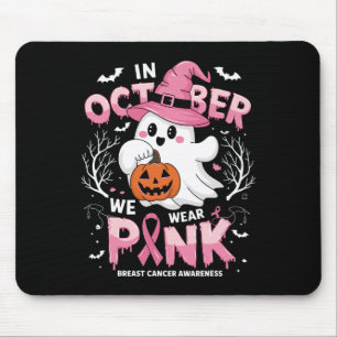Tapis De Souris Octobre Nous Portons Un Tee-Shirt Rose Fantôme Can