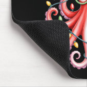 Tapis De Souris Octopus Gles Santa Hat Christmas Light Ocean Anima (Coin)