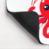 Tapis De Souris Octopus With Heart Lloons Adorable Valentines Day (Coin)