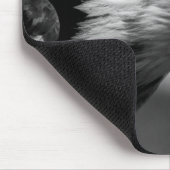 Tapis De Souris Oeil d'aigle noir et blanc (Coin)