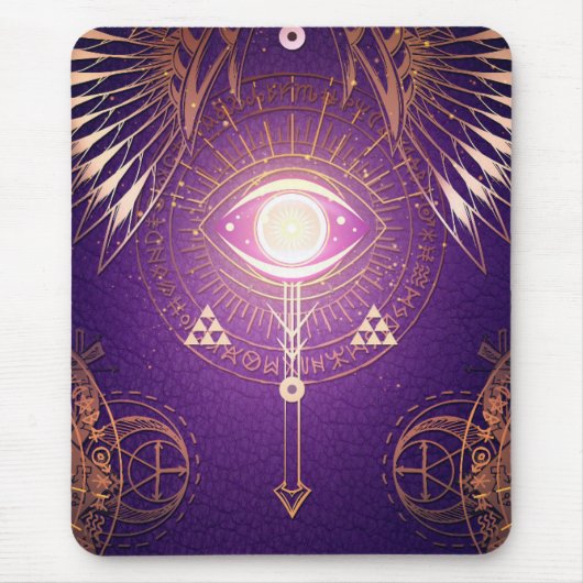 Tapis De Souris Oeil d'arcane mystique foncé de l'éternité (Devant)