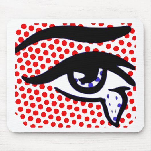 Tapis De Souris Oeil d'art de bruit (Devant)