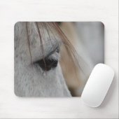 Tapis De Souris Oeil de Cheval gris (Avec souris)
