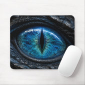 Tapis De Souris Œil de dragon bleu Dark Fantasy (Avec souris)