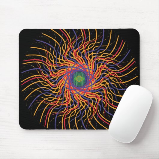 Tapis de souris œil de Speider / fond noir (Avec souris)