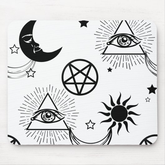 Tapis De Souris oeil d'halloween illati (Devant)