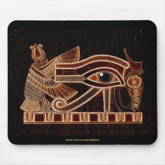 Tapis De Souris OEIL D'HORUS, WADJET Art égyptien Mousepad (Devant)