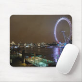 Tapis De Souris Oeil et Tamise de Londres (Avec souris)