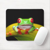 Tapis De Souris Oeil rouge Treefrog, Agalychinis callidryas, autoc (Avec souris)