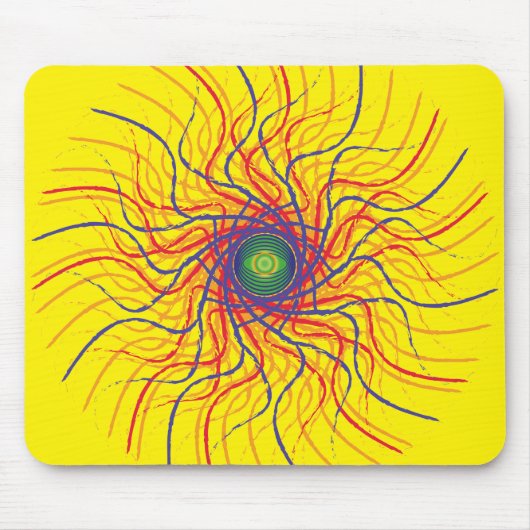Tapis De Souris Oeil Speder / Jaune clair BG Mousepad (Devant)