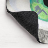 Tapis De Souris Oeil vert avec des silhouettes de danseur dans (Coin)