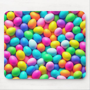 Tapis De Souris Oeuf de Pâques aux couleurs vives/Printemps