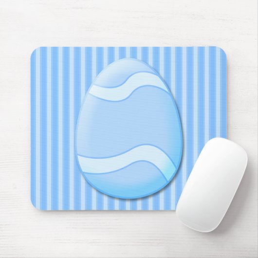 Tapis De Souris Oeuf de Pâques (Bleu) Mousepad (Avec souris)