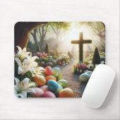 Tapis De Souris OEuf de Pâques/Lilly (Avec souris)