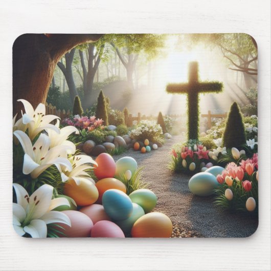 Tapis De Souris OEuf de Pâques/Lilly (Devant)
