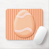 Tapis De Souris Oeuf de Pâques (orange) Mousepad (Avec souris)