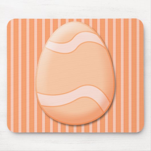 Tapis De Souris Oeuf de Pâques (orange) Mousepad (Devant)