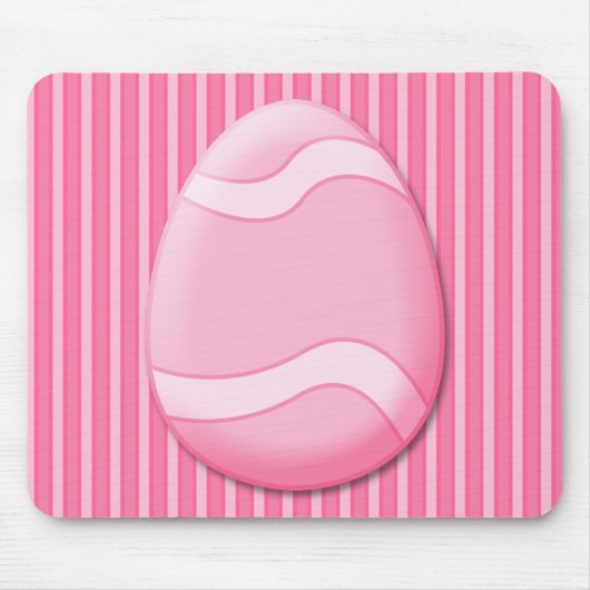 Tapis De Souris Oeuf de Pâques (rose) Mousepad (Devant)