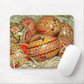 Tapis De Souris OEufs de Pâques Roumains peints (Avec souris)