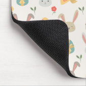 Tapis De Souris Oeufs et lapins simples Pâques | Mousepad (Coin)