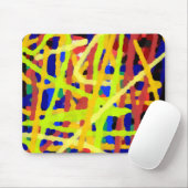 Tapis De Souris Oeuvre Abstraite colorée (Avec souris)