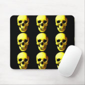 Tapis De Souris Oeuvre crâne Mousepad (Avec souris)