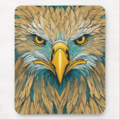 Tapis De Souris Oeuvre d'aigle doré (Devant)