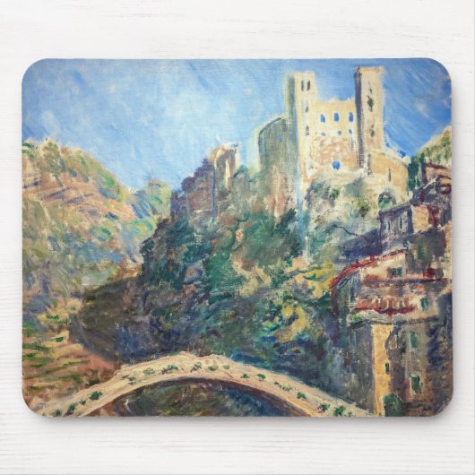 Tapis De Souris OEuvre d'art Claude Monet - Le Château de Dolceacq (Devant)