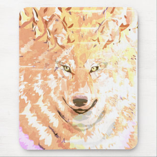 Tapis De Souris Œuvre d'art de l'esprit du loup