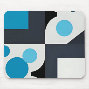 Tapis De Souris Œuvre d'art géométrique abstrait moderne