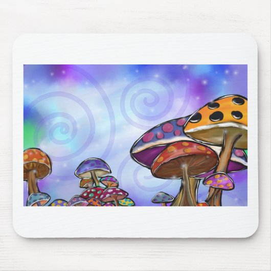 Tapis De Souris Oeuvre de champignons (Devant)